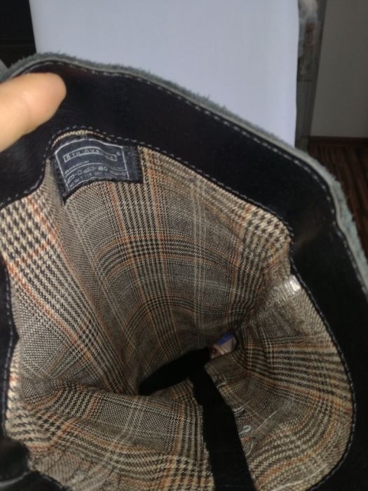 Kozaki skórzane buty wiosenne oficerki przejściowe damskie 39 skóra