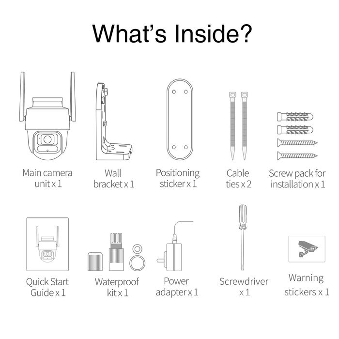 Уличная поворотная  IP камера Botslab W311 Xiaomi Imou