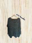 Sweter bawełniany oversize, melanż, dzianinowy r. XL H&M