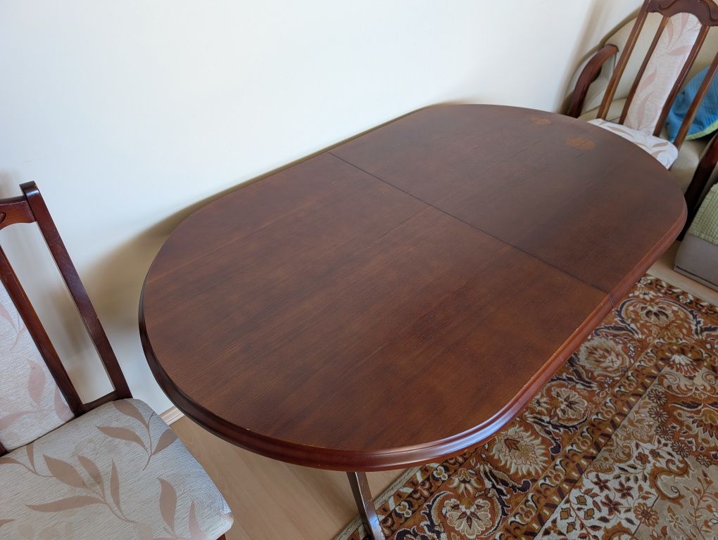 Stół + 6 krzeseł 160cm