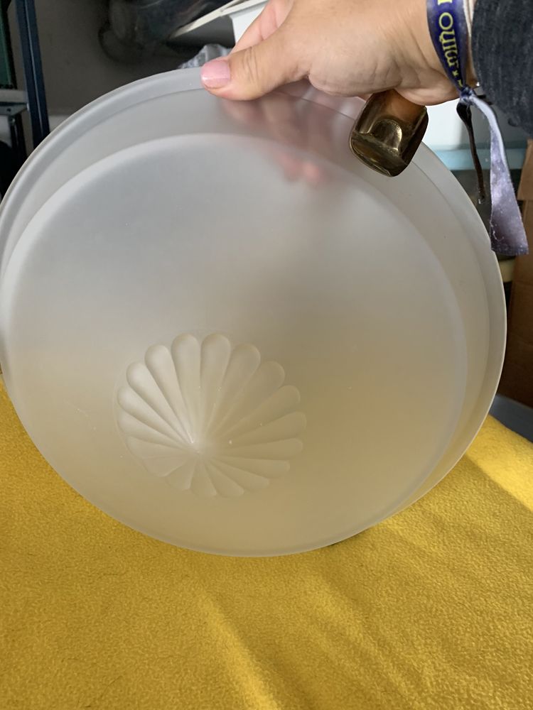 Candeeiro teto  em vidro de marca italiana