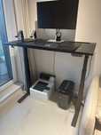 IKEA MITTZON Biurko z regulacją wysokości elektryczny czarny 120x60cm