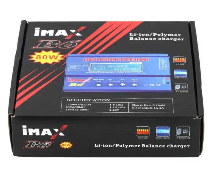 Універсальний зарядний пристрій IMAX B6 80W для всіх типів акум.