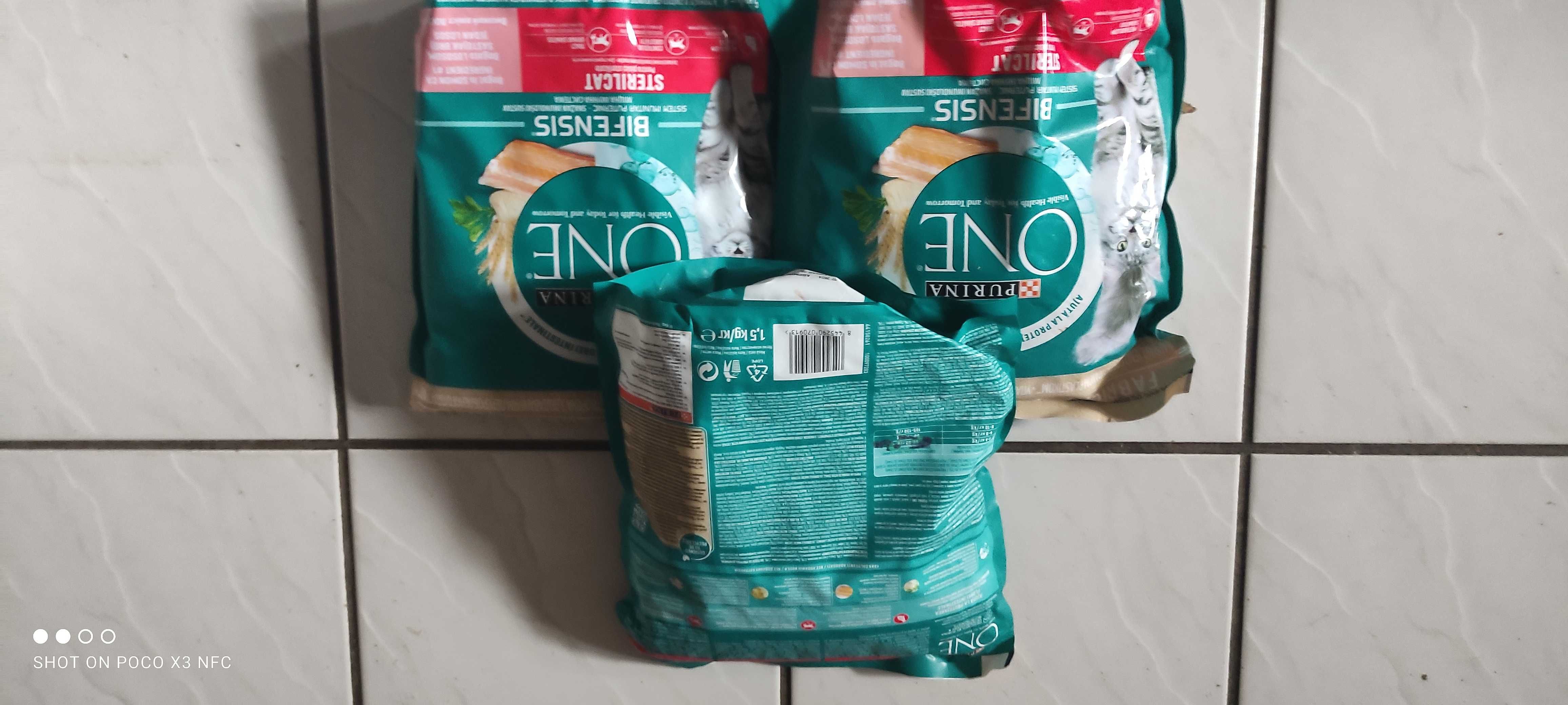 Purina One 1.5 kg  для стерілізованих котів  лосось з пшеницею  Італія