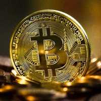 Bitcoin Złota Moneta Okrągła Kolekcjonerska Kryptowaluty BTC 1 Szt.