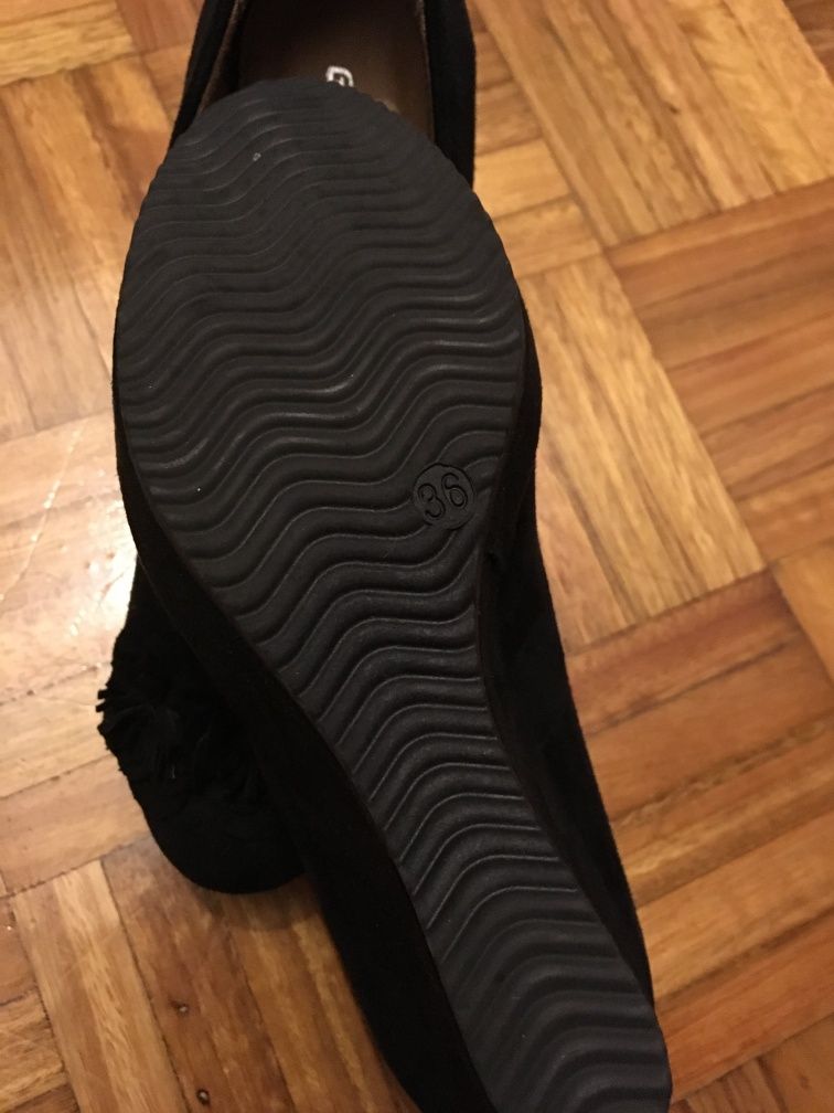 Sapatos pretos novos