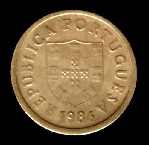 Moeda de 1$00 - Portugal - 1986