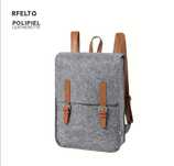 Mochila cinza feltro