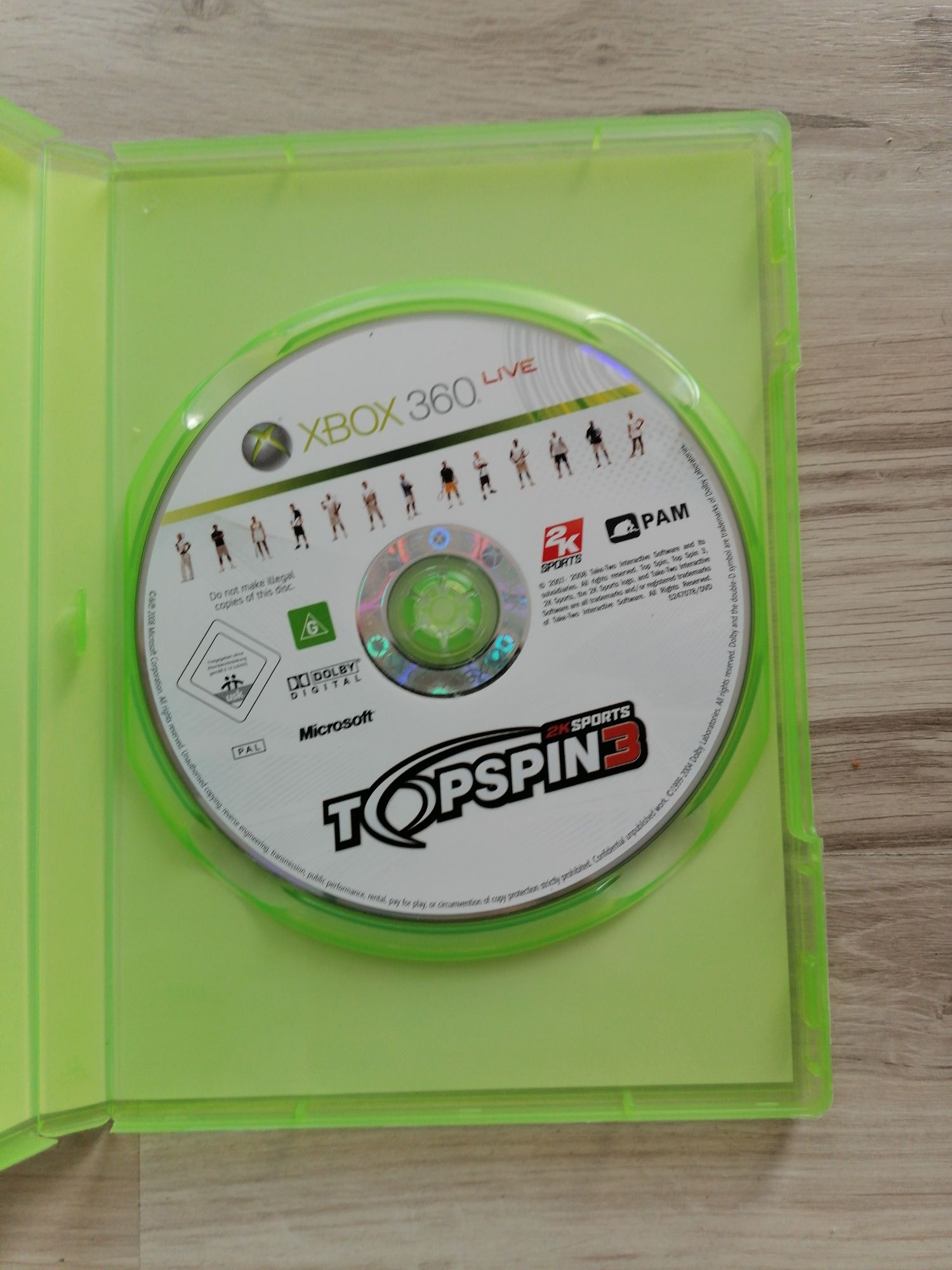 Top spin 3 Xbox 360