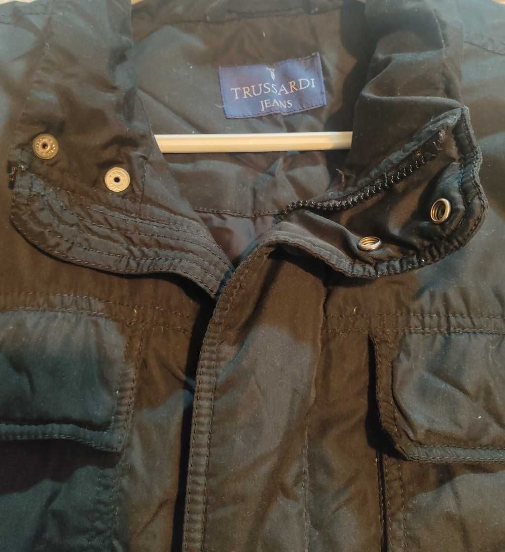 SALDO Blusão de penas Trussardi Jeans preto