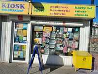 Sklep (kiosk)kolektura lotto ,przy przystanku