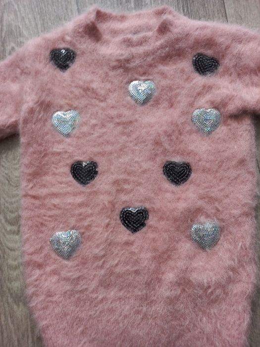 Теплий светрик рожевий