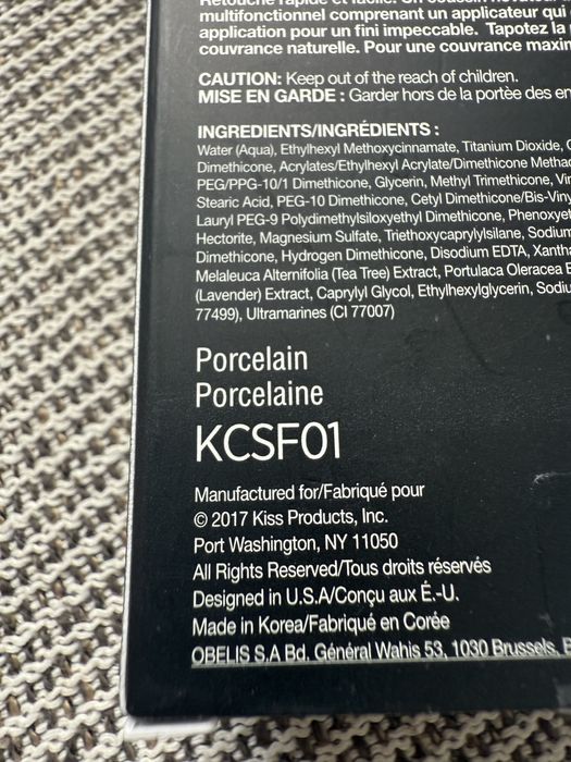 Kiss New York Cushion Foundation Podkład poduszka Porcelain