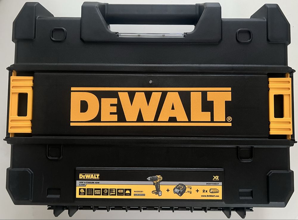 Дриль-шурупокрут акумуляторний безщітковий ударний DeWALT DCD709D2T
