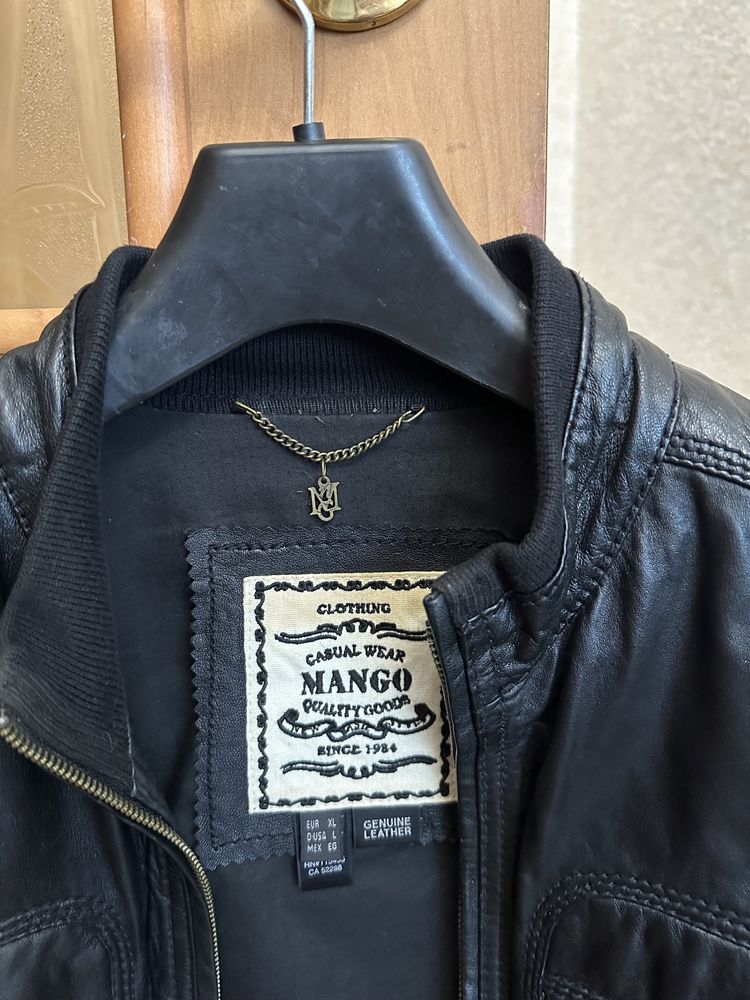 Куртка кожаная Mango р. M,L