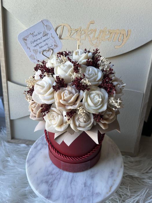 Flowerbox candle swiece sojowe