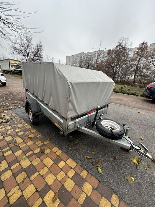 Причіп URSA Universal 2500х1500 з тентом, самосвал