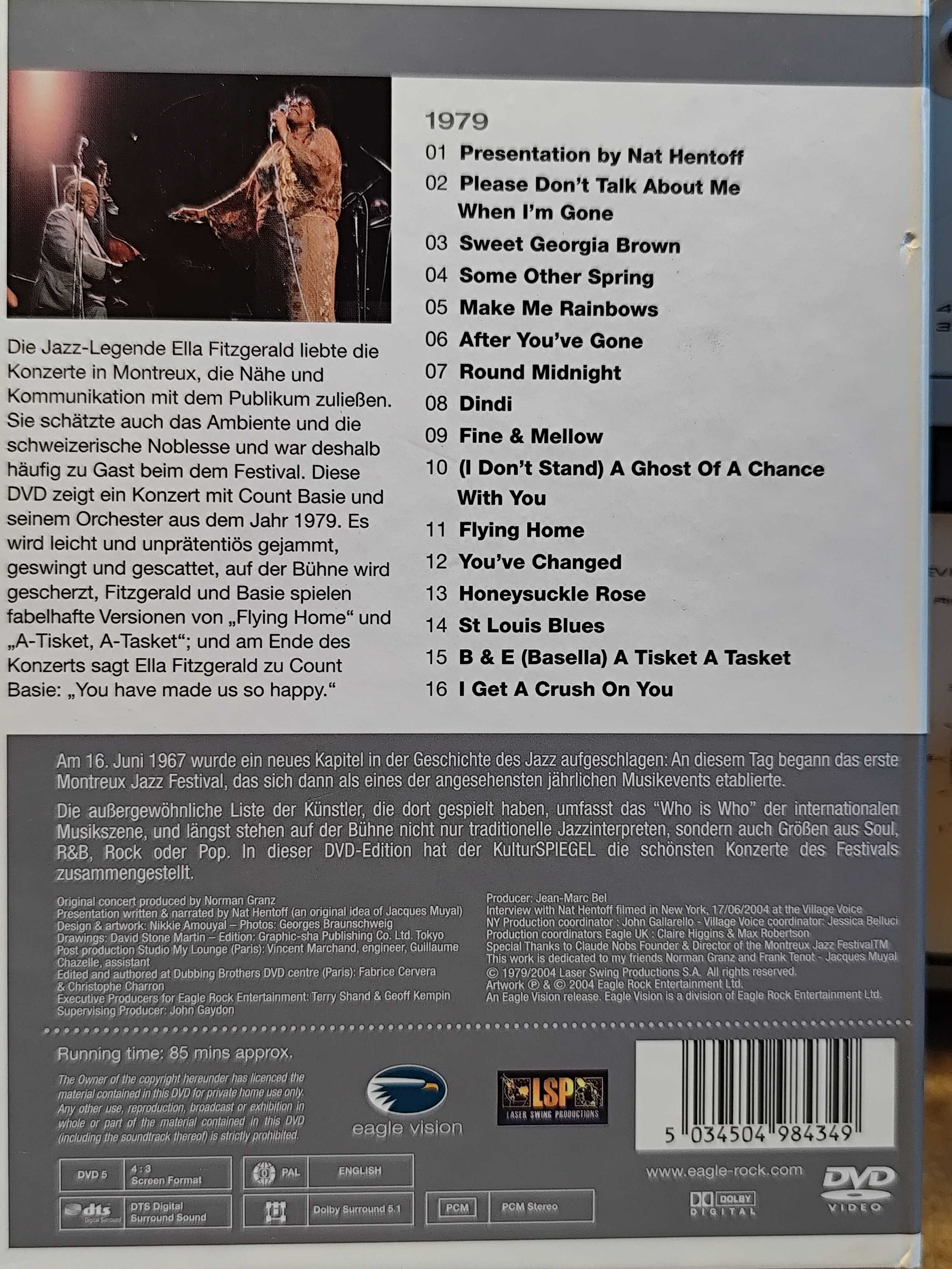 DVD Ella Fitzgerald "Live at Montreux"