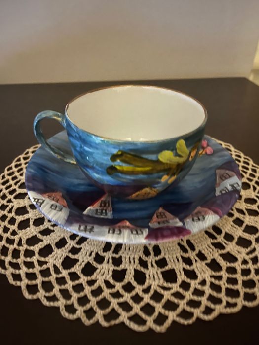 Filiżanki ręcznie malowane - anioły