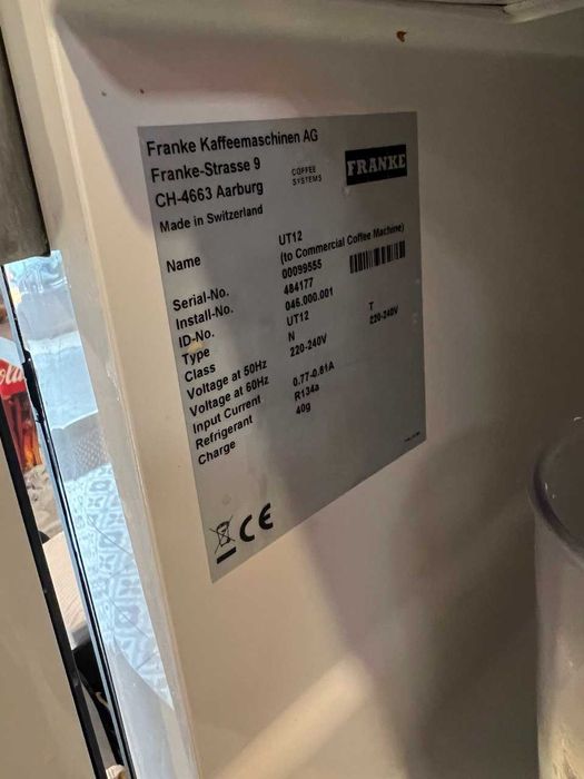 Кавомашина  Franke A600 + холодильник