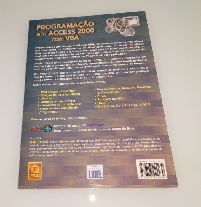 Livro "Programação em Access 2000 com VBA", de Jorge Vilar (FCA/Lidel)