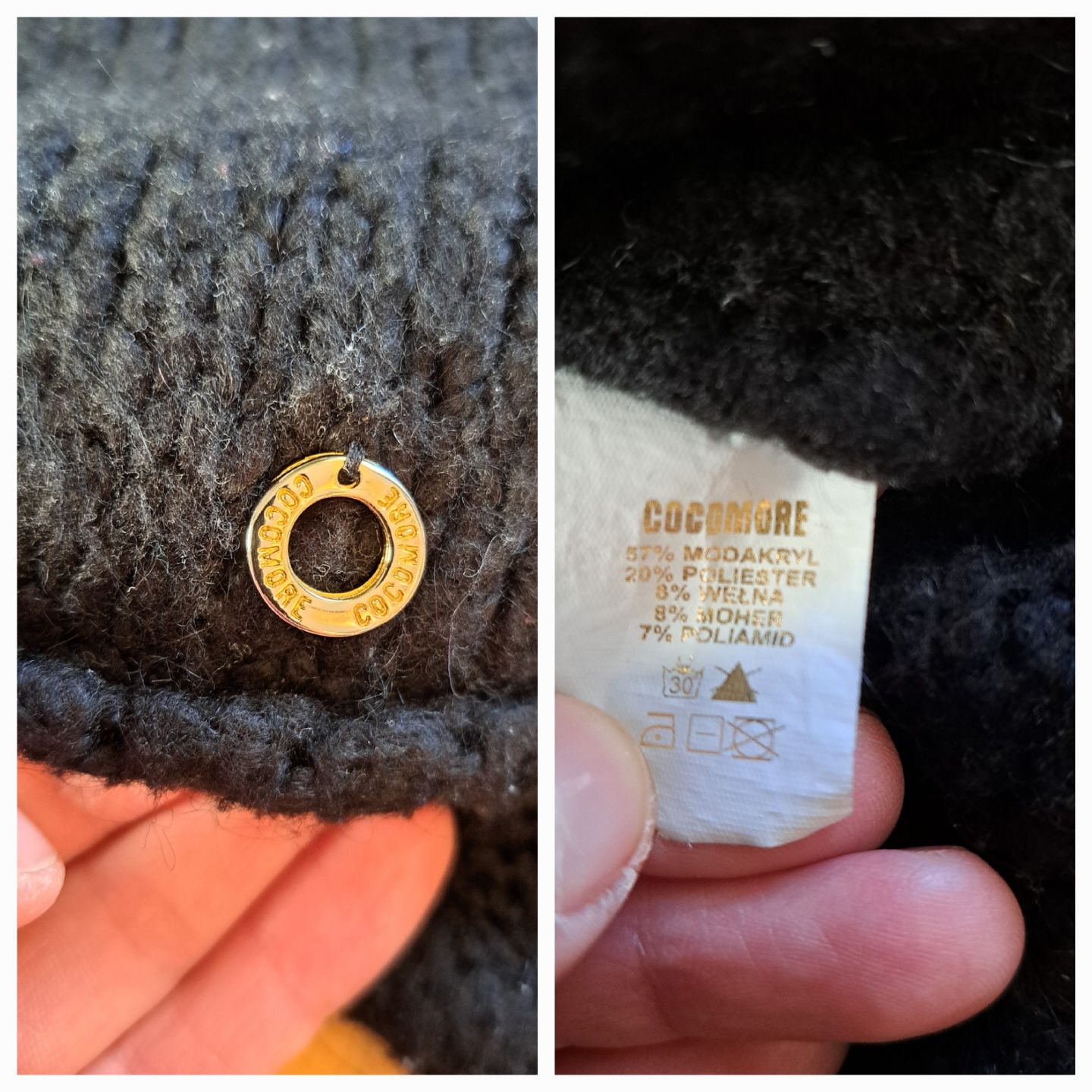 Sweterek/ sweter Cocomore, opaska turban Handmade,  r. M.