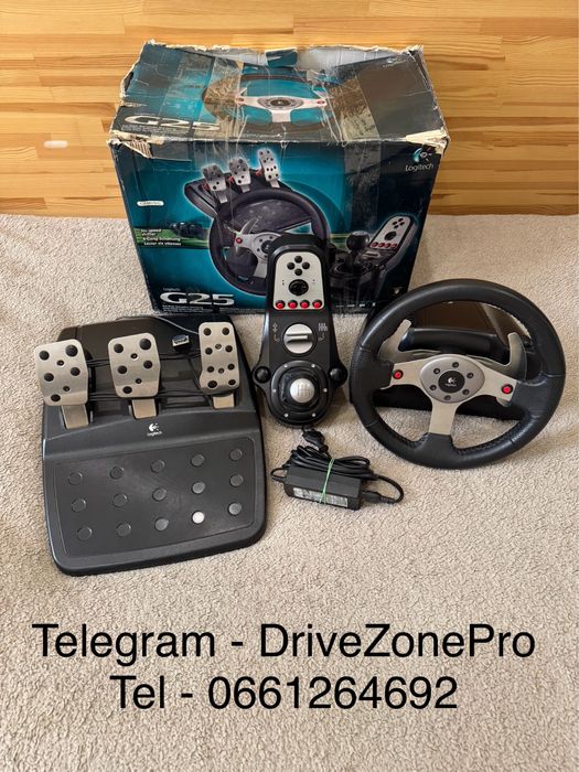 Хороший стан. Ігровий кермо Logitech G25 + Shifter