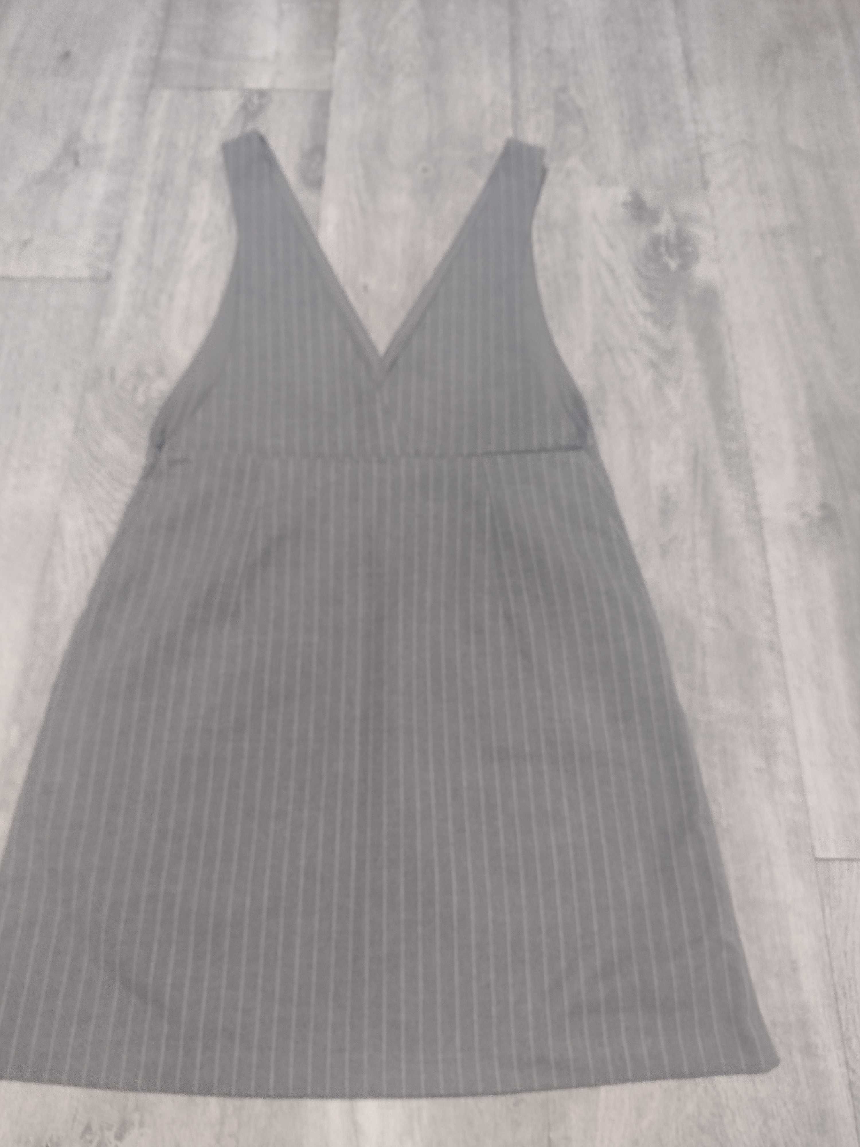 Bezrękawnik, sukienka na szelkach H&M r. 36