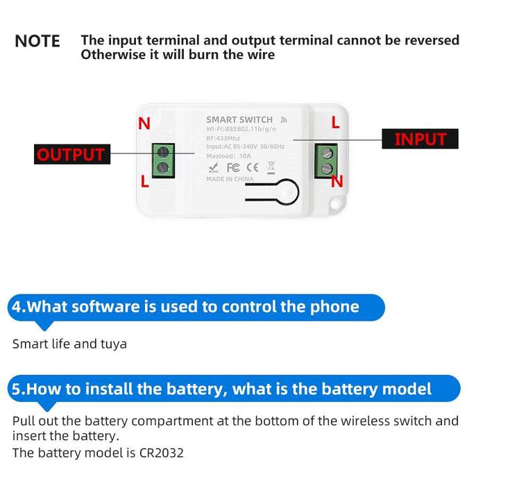 Interruptores parede  Wi-Fi interruptor relé inteligente  NOVO