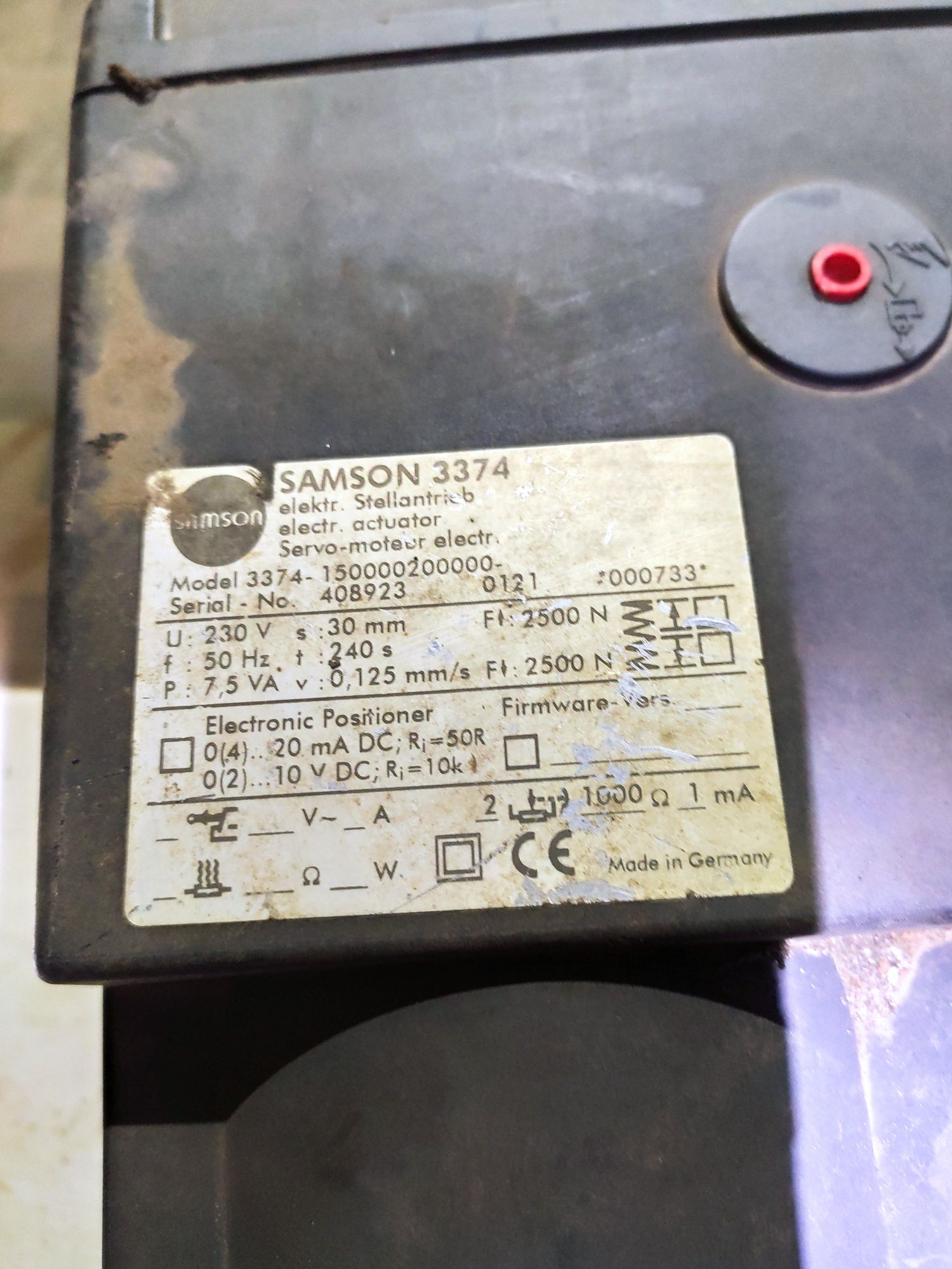 Регулирующий клапан Samson 3374 электронный