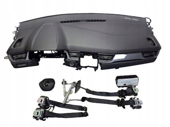 komplet poduszki deska pas pasy renault captur 2 ii