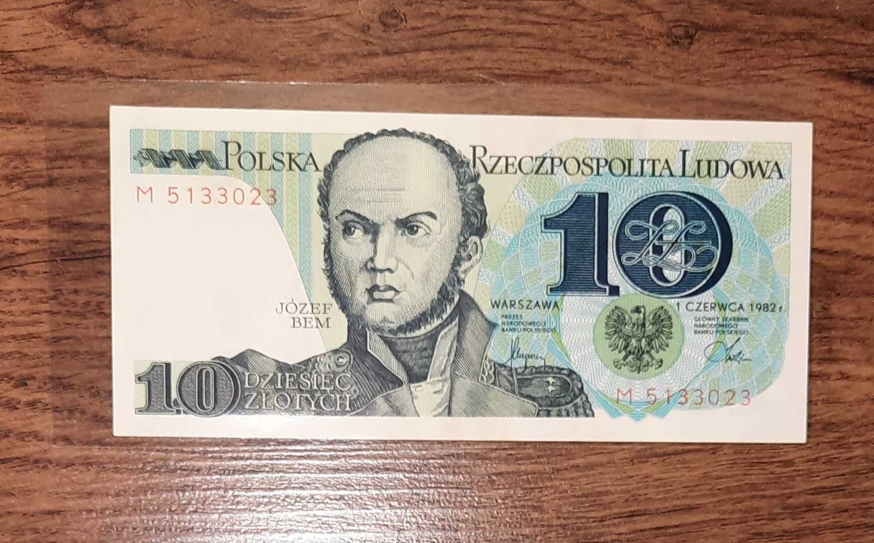 Banknoty 10zł do 1000zł zobacz 7 sztuk stan dobry