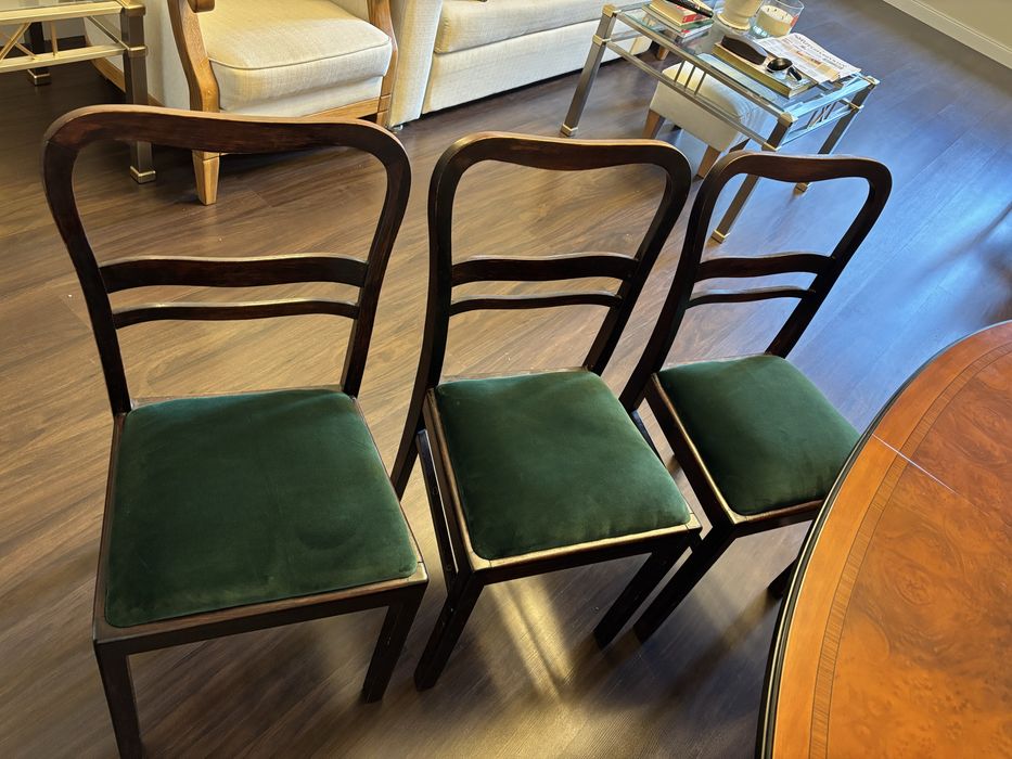 krzesła krzedło art deco 6 sztuk