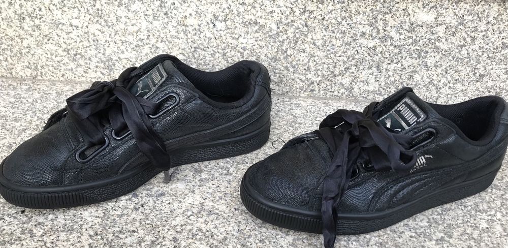 Sapatilhas pretas (Puma, tamanho 36)