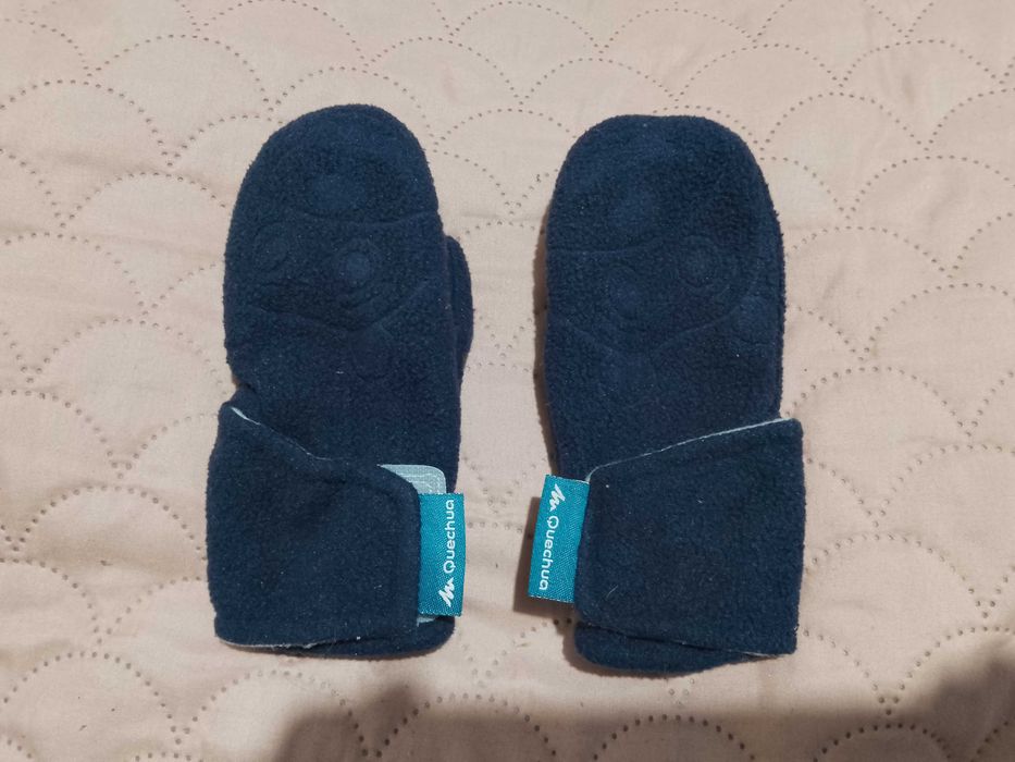 Polarowe granatowe rękawiczki Quechua r.98