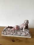 Estátua mármore Rosa pequena