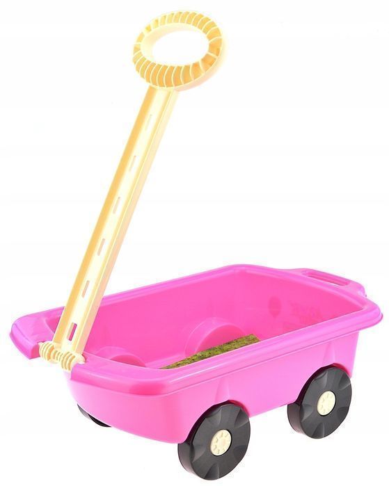 Wózek Taczka Do Piasku Z Rączką Polski Produkt Róż Superzabaweczki