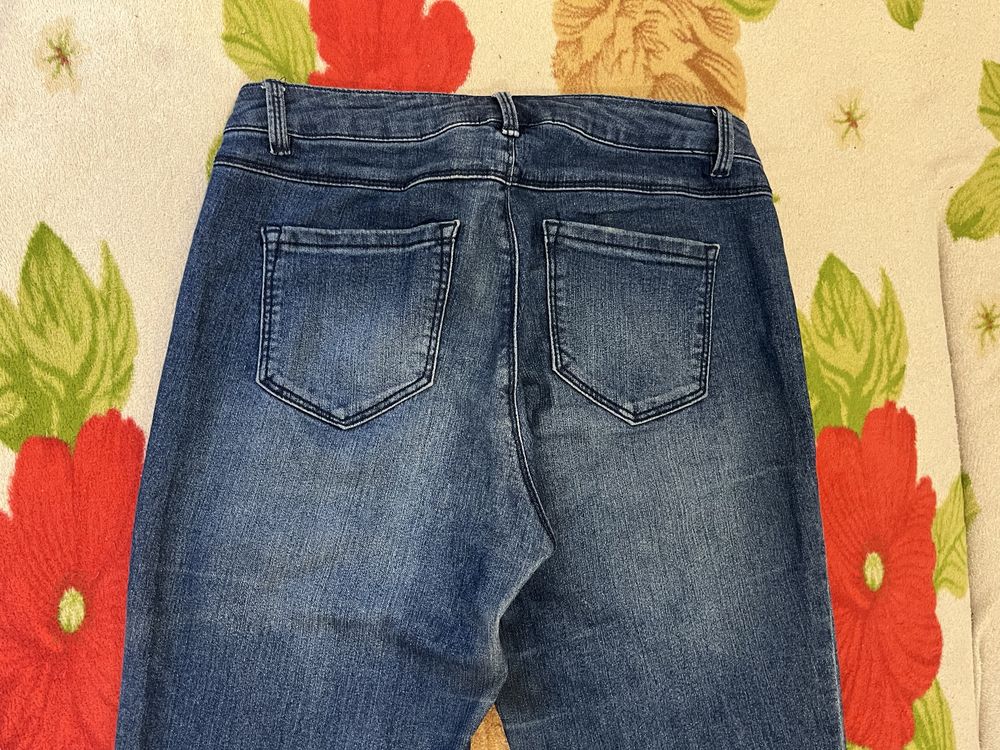 Dark blue skinny denim jeans/Ciemnoniebieskie obcisłe dżinsy