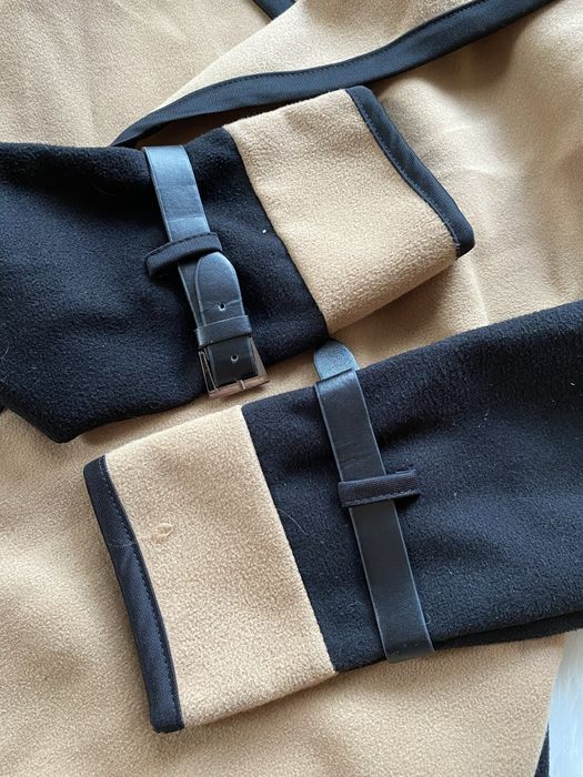 Narzuta palto ponczo kurtka damska marynarka M 38 czarny karmel