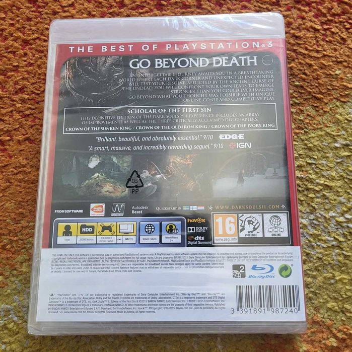 Dark Souls II Scholar Of The First Sin PS3 Playstation 3 PL - NOWA