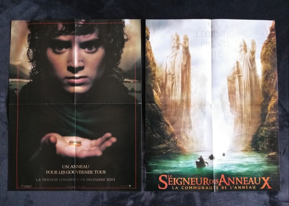 2 posters revista cinema Senhor dos Anéis