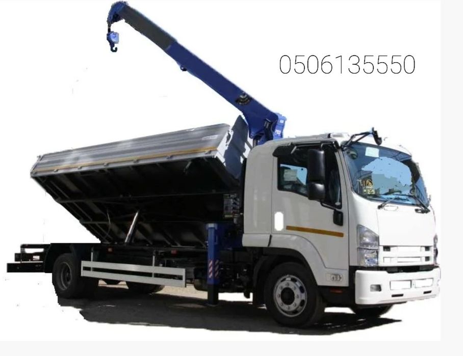 Вантажні перевезення, самосвал маніпулятор.