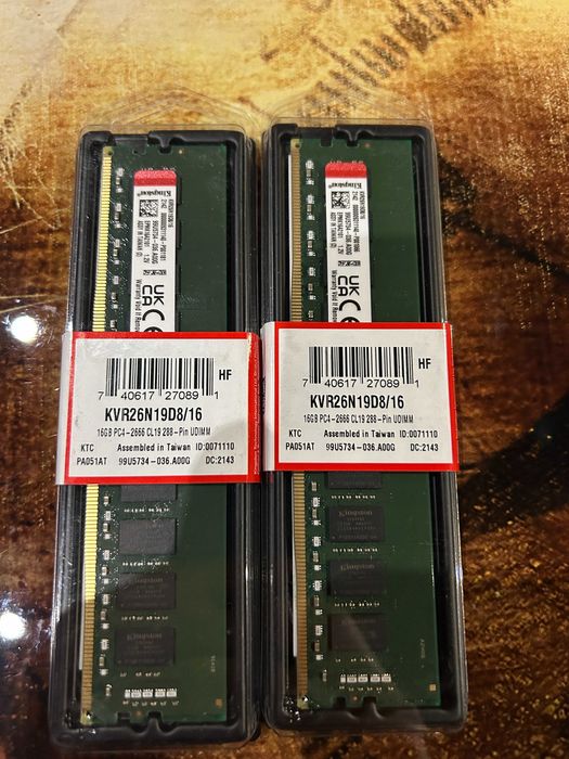 Оперативна память Kingston DDR4 32Gb (16+16) нова