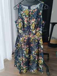 Letnia sukienka w kwiaty, Orsay, bawełna, 36