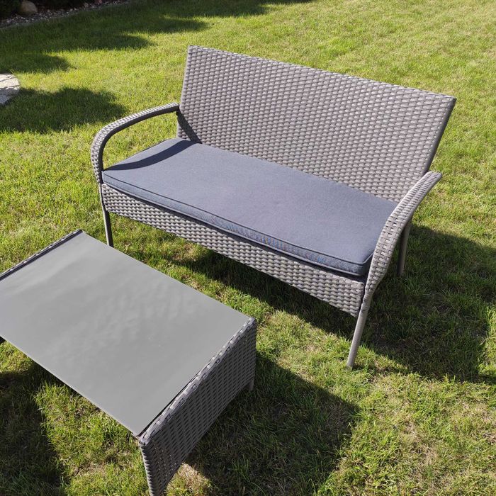 Meble ogrodowe komplet sofa fotele stolik technorattan SunFun