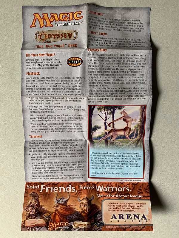 [MTG] One-Two Punch - Odyssey Deck Insert