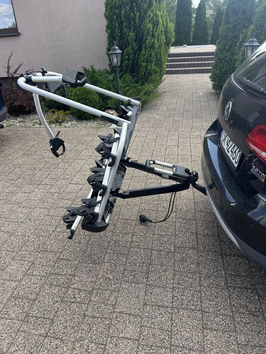 Bagażnik rowerowy Atera Thule na cztery rowery na hak holowniczy uchyl