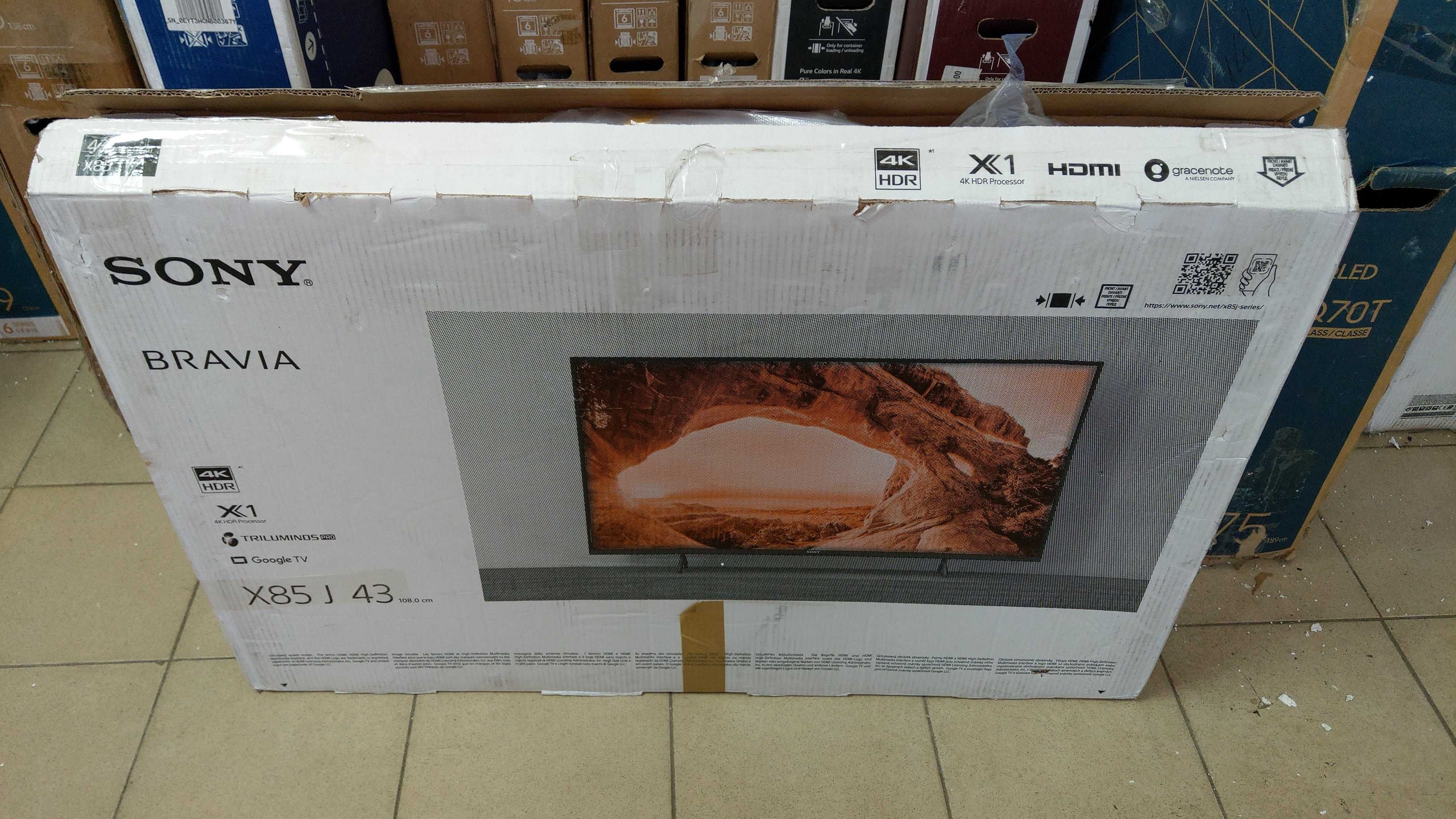 Телевізор Sony KD-43X85J 120Hz, VA, 500 кандел, Google TV, гарантія