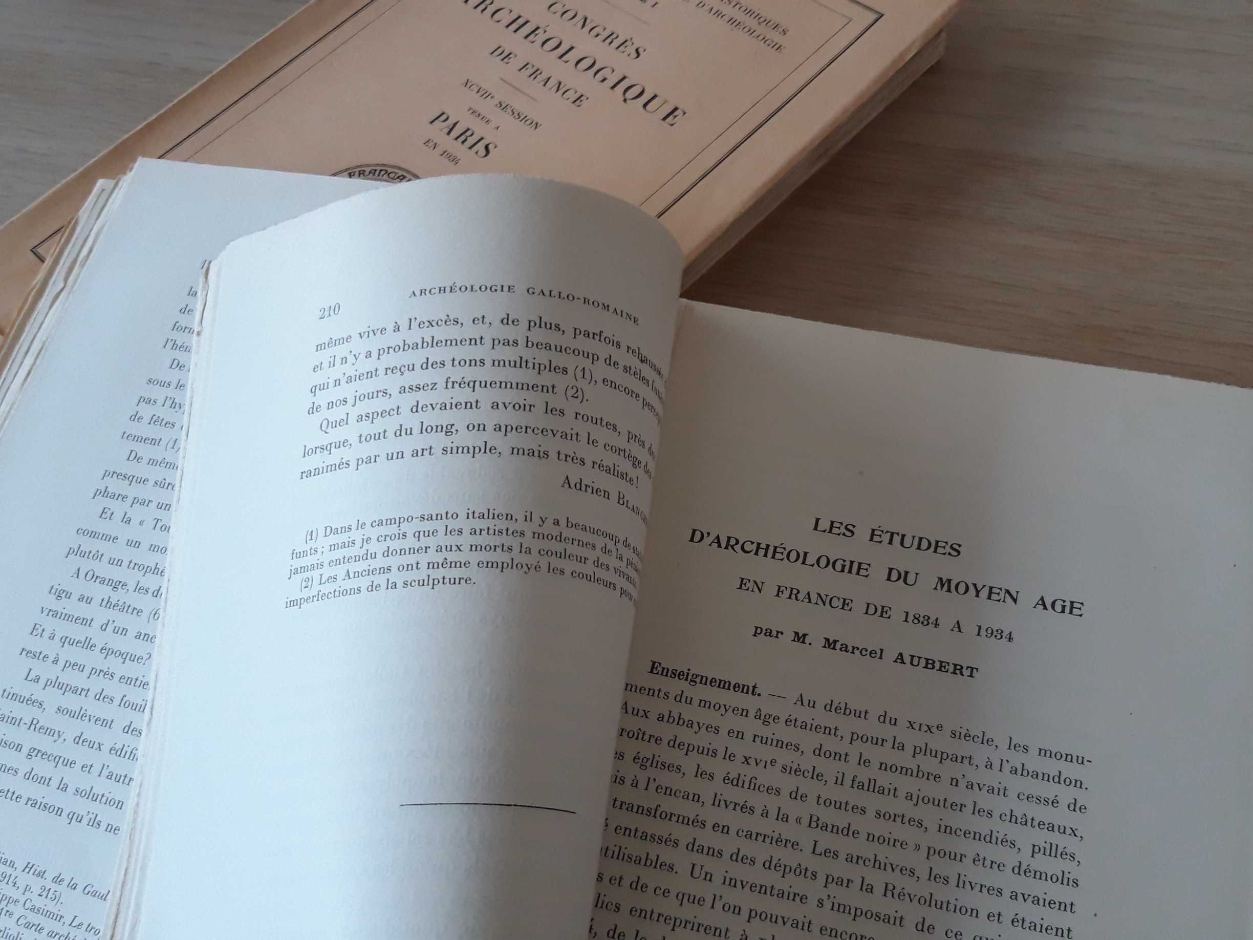 Congrès Archéologique de France, Paris 1934 (2 volumes)