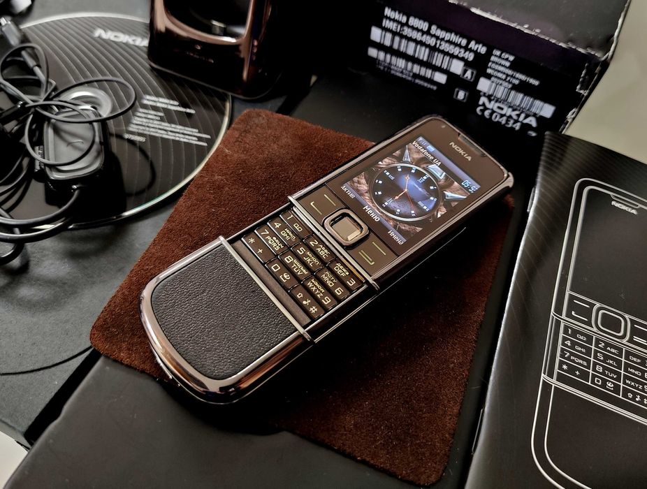 NOKIA 8800 ARTE SAPPHIRE BROWN ! Оригинал,комплект ! Life timer 75ч !